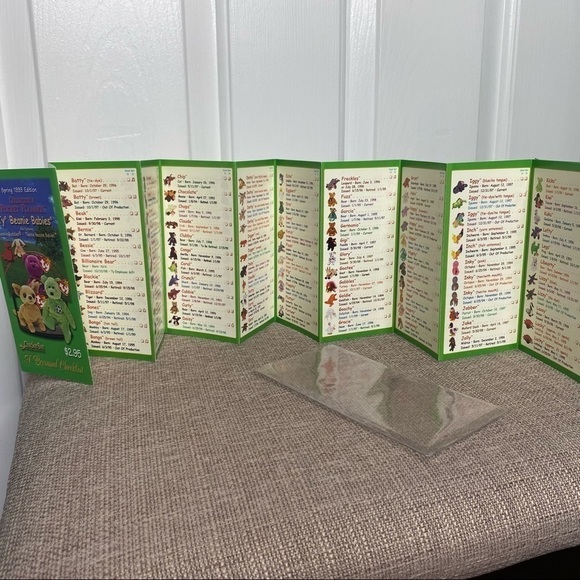 BEANIE Baby Pocket Planner Spring 1999 Mint condition Collectors Checklist - Picture 3 of 4